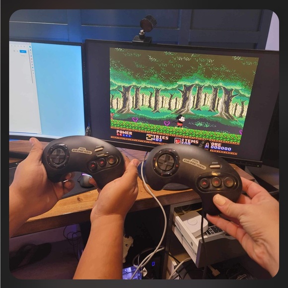 Sega Genesis Mini  Genesis gaming console with controllers Christmas gift gamer - Picture 10 of 13